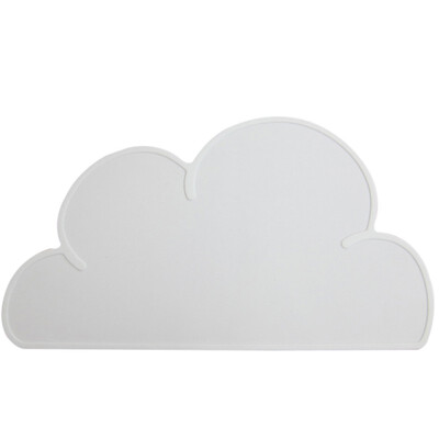 

New Design Kitchen Accs 47527cm Utensil Mat Heat Resistent Silicone Cloud Shape Placemat For Baby Tableware Mats Pad