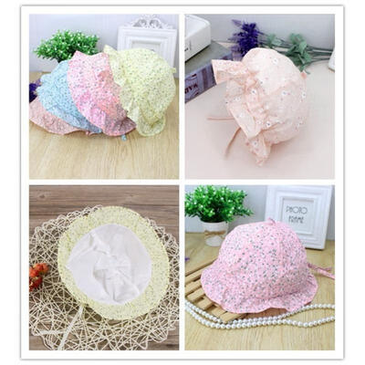 

Hot Sell 0-12M hat Summer Toddler Kids Girls Boys Sun Cap Outdoor Baby Sun Beach Cotton Hat