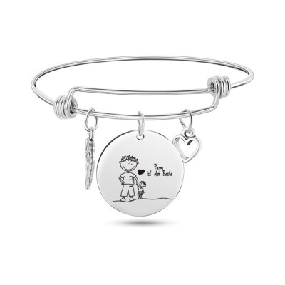 

Fashion Gift JewelrybraceletStainless steel roundwomen