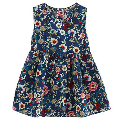 

Kids Children Girls Sleeveless Floral Princess Dress Spring Summer Dress