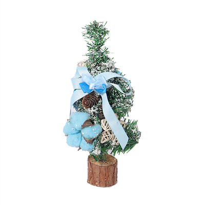 

〖Follure〗Christmas Table Decor Mini Christmas Tree White Needle Pine Cones Decor