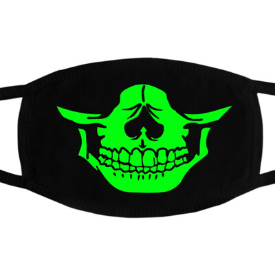 

Festival Skull Masks Skeleton PM25 Dustproof Skull Half Face Mask Multi Use Autumn Winter Luminous Accessories Mask For Adult