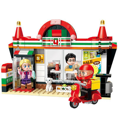 

Convenience Store Building Blocks Educational Toys With 319 Blocks For Children Over 6 Years Old