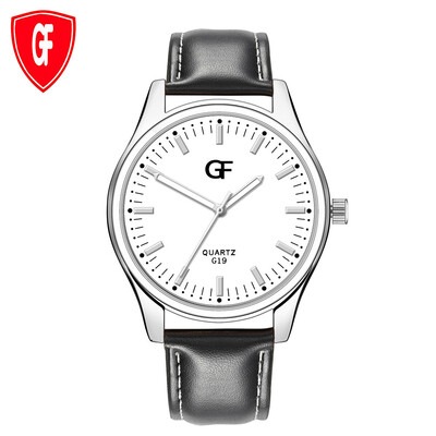 

Gobestart Hot Man Leather Watch Whatever Late Anyway Letter Watches New Pointer glow