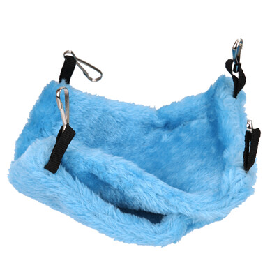 

Dual Layer Parrot Bird Hammock Hanging Cave Coral Fleece Warm Tent Bed