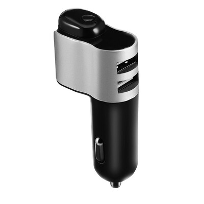 

〖Follure〗Bluetooth Car USB Charger FM Transmitter Wireless Radio Adapter with Earphone