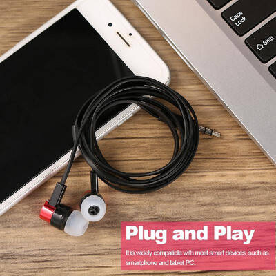 

Universal 35mm Wired Headphones In-Ear Soft Silicone Earbuds Noise Isolating Headset Music Earphones 115cm Wire for PC Laptop Tab