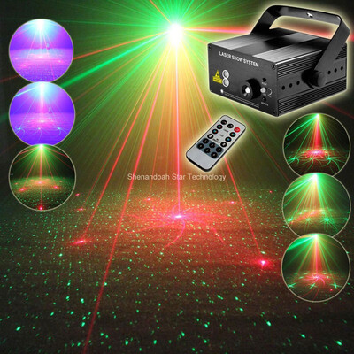 

ESHINY MINI R&G Laser 16 Patterns Projector Blue Led Club Party Bar DJ Xmas Dance Disco Party Stage Lighting Light Show B3