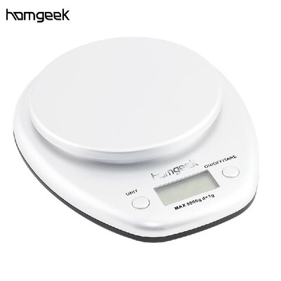 

Homgeek 5kg1g Electronic kitchen scale with plate food scale nutrition scale