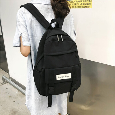 

Ins wind bag female Korean high school students simple Joker Japanese junior high school girls backpack