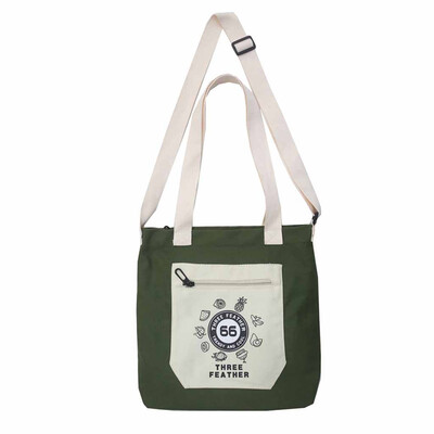

Tailored Women 2019 Fashion Fruit Print Canvas Bag Girl Student Handbag New Messenger Bag
