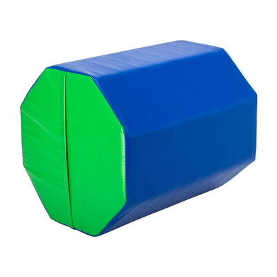 

Ktaxon 24"x24"x26" Gymnastics Octagonal Mat Tumbler Skill Shape Trainer Exercise for Preschool Kids Gym Blue Green