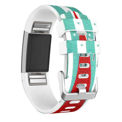 

〖Follure〗Sports Christmas Elderly Silicone Bracelet Strap Band For Fitbit Charge 2