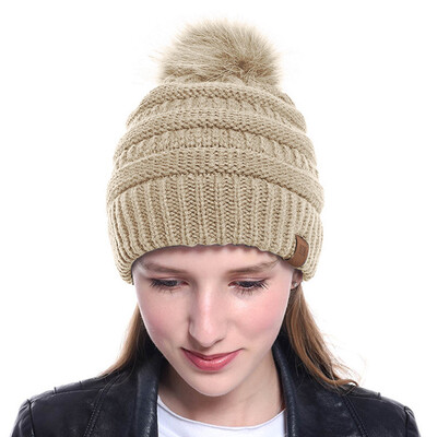 

Tailored New Women Girls Keep Warm Winter Casual Knitted Hat Wool Hemming Hat Ski Hat