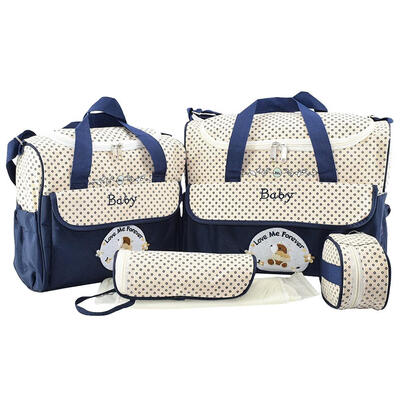 

5pcs Baby Diaper Bag Suits for Mom Baby Bottle Holder Mother Mummy Stroller