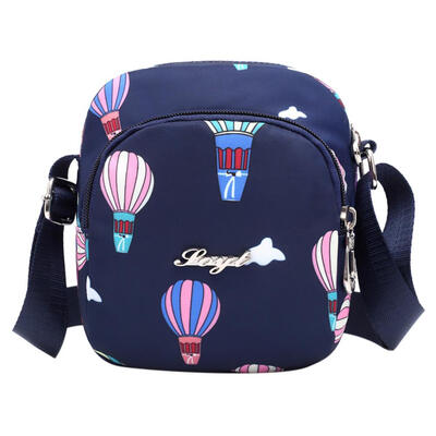 Portable Women Nylon Printed Shoulder Pouch Messenger Handbags Mummy Bags