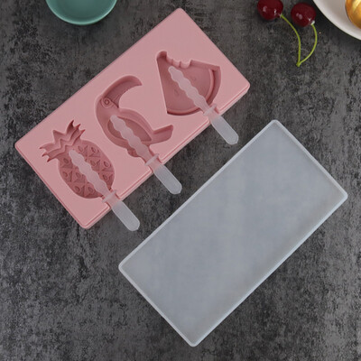 

Toponeto Ice Cream Mold With Lid Popsicle Mold Watermelon Corn Cube Silicone