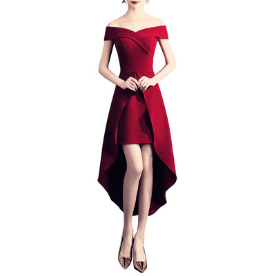 

A Slim Dress with One Shoulder