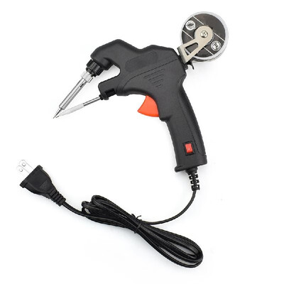 

Soldering Gun Kit 5 in 1 Automatic 50W Electronics Solder Iron Gun Kit Soldering Tools with Desoldering Pump Solder Wire&2 Twe