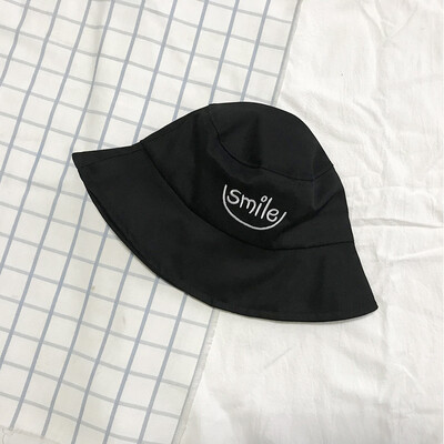 

Korean new fishermans hat outdoor sun hat smile parent child basin hat street sun hat fashion hat