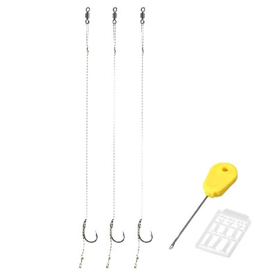 

2 4 6 8 Fishing Hair Rig Set Braided Fishing Line Hook Rig Needle Driller Set Boilies Bait Stops Swinger Driller Set Fis