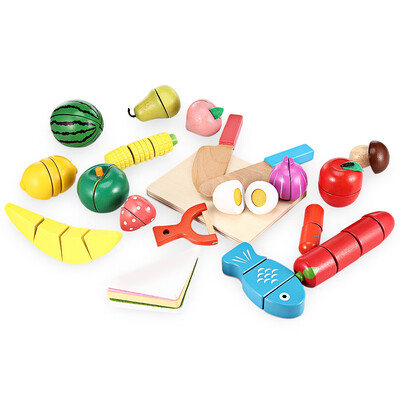 

20pcs Wooden Cutting Fruits&Vegetables Toy