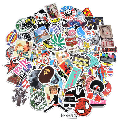 

〖Follure〗100pcs Bezgar Car Stickers Motorcycle Bicycle Luggage Decal Graffiti Patches