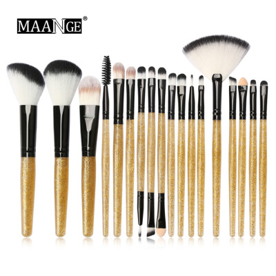 

〖Follure〗Shiny Makeup Brush Set tools Make-up Toiletry Kit Glitter Brushes Set 18Pcs