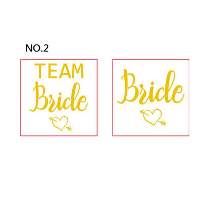 

New Hot 12pc Bridesmaid Team Temporary Tattoo Sticker Party Sticker Decoration Marriage Bride To Be Bridal Wedding