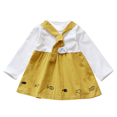 

Princess Dresses For Girls Long Sleeve Kids Girls Dresses Lovely Baby Clothes