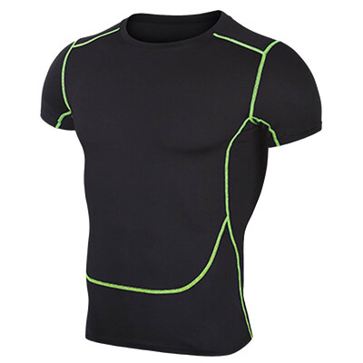 

Toponeto Mens Fitness Short Sleeves Rashguard T-Shirt Bodybuilding Skin Tight-drying Tops