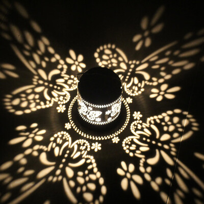 

〖Follure〗Solar Powered LED Hanging Light Outdoor Garden Yard Lawn Decor Projection Lamp