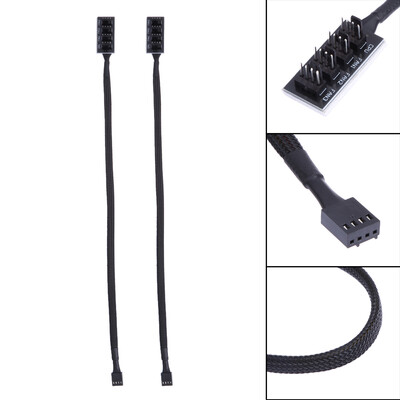 

Host Case PC Cooler Cooling Fan Power Cable 1 Female to 4 Male 4Pin Socket