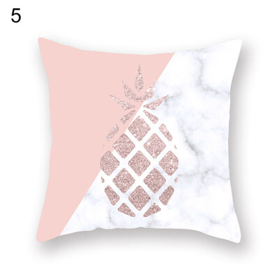 

Color Block Pineapple Pillow Case Cushion Cover Sofa Bed Car Cafe Office Decor