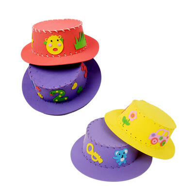 

Cute Creative Handmade EVA Sun Cap DIY Hat Kids Craft Toy Kits