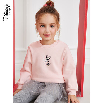 

Disney Disney childrens clothing girls in the childrens warmth thickening is not down velvet sweater coat bottoming shirt cute baby clothes 2019 winter DA941EE03 rouge powder 120