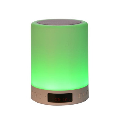 

Smalody Wireless BT Speaker Mini Smart Touching Lamp Alarm Clock Colorful Night Light Loudspeaker Box