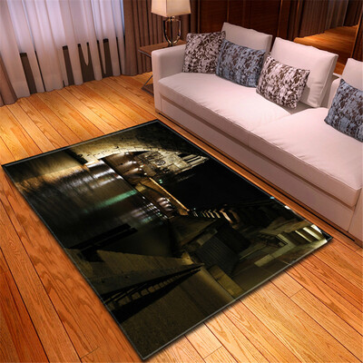 

Toponeto Creative Notre Dame Photo Commemorative Day Comfortable Carpet Home Decor