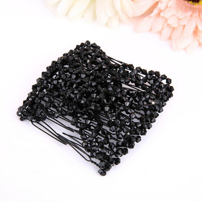 

Double Hair Comb Magic Beads Elasticity Clip Stretchy Hair Comb Clips Fashion