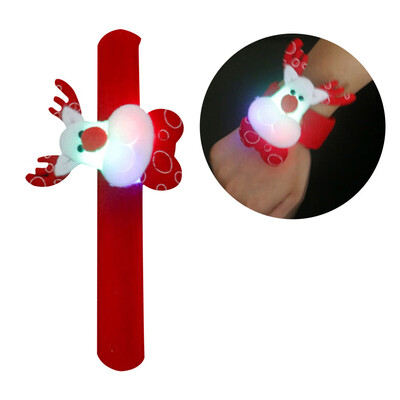

Tailored Christmas Bear Pat Clap Bracelet Kids Band Christmas Soft Circle Wrist Gift Toy
