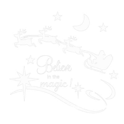 

Santa Elk Wall Stickers Removable Home Room Decor Window Stickers