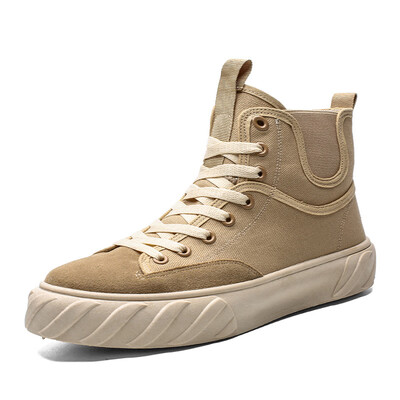 

Biscuit shoes high-top canvas shoes Gaobang shoes to increase the tide shoes