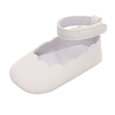 

Infant Baby Girls Floral Soid Sole Summer Sandals First Walkers Single Shoes