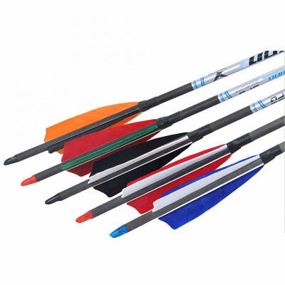 

Greensen 12Pcs 4inch Long Archery Arrow Fletch Full Length Natural Feather for Wood Carbon Fiber Arrows
