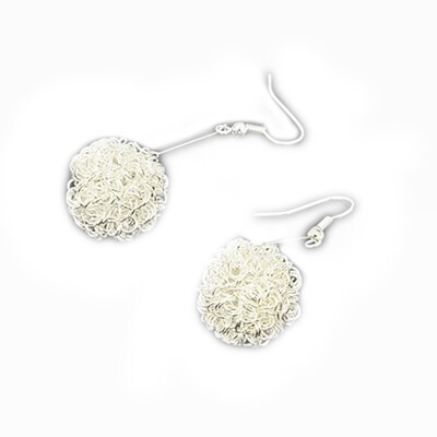 

New Sterling Silver Hollow Balls Allergy Free Earrings Dangle Stud Jewelry