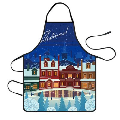

Tailored Christmas Decoration Waterproof Apron Kitchen Aprons Dinner Party Apron