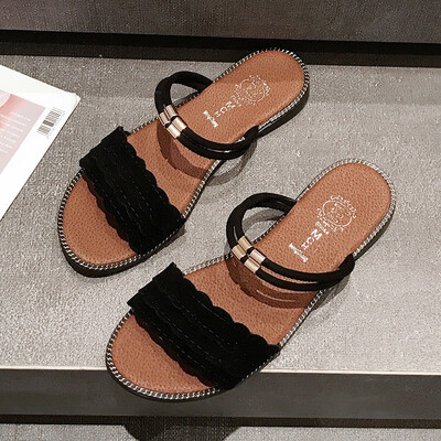 

Sandals female Korean version of Joker soft student fashion simple Roman flat summer sandals female shoes