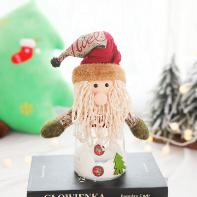 

Toponeto Christmas Decoration Transparent Candy Jar Plastic Creative Ornaments Gift Box