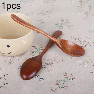 

Wooden Spoon Long Handle Japanese Style Children Ice Cream Dessert Home Utensil