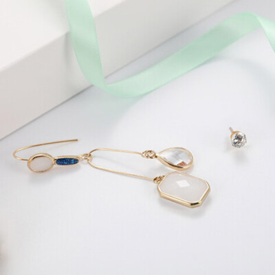 

Women Single Earrings Vintage Zinc Alloy Antique Earrings Metal Simple Earrings Jewelry